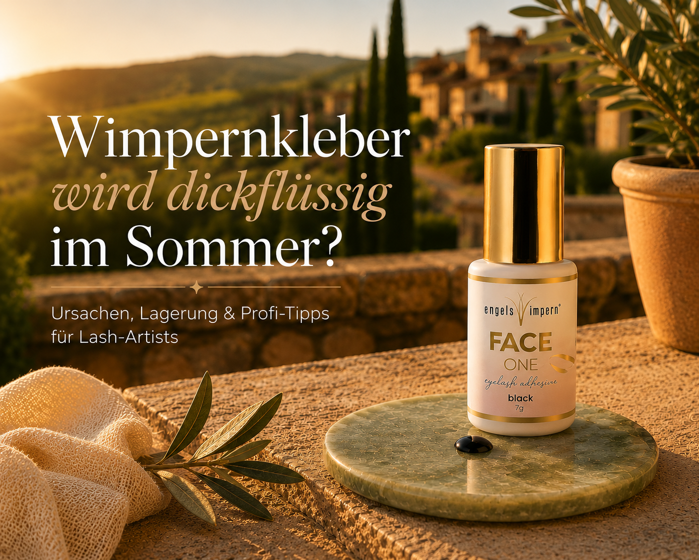 Wimpernkleber dickflüssig im Sommer? Warum Lash-Kleber bei Hitze Fäden zieht