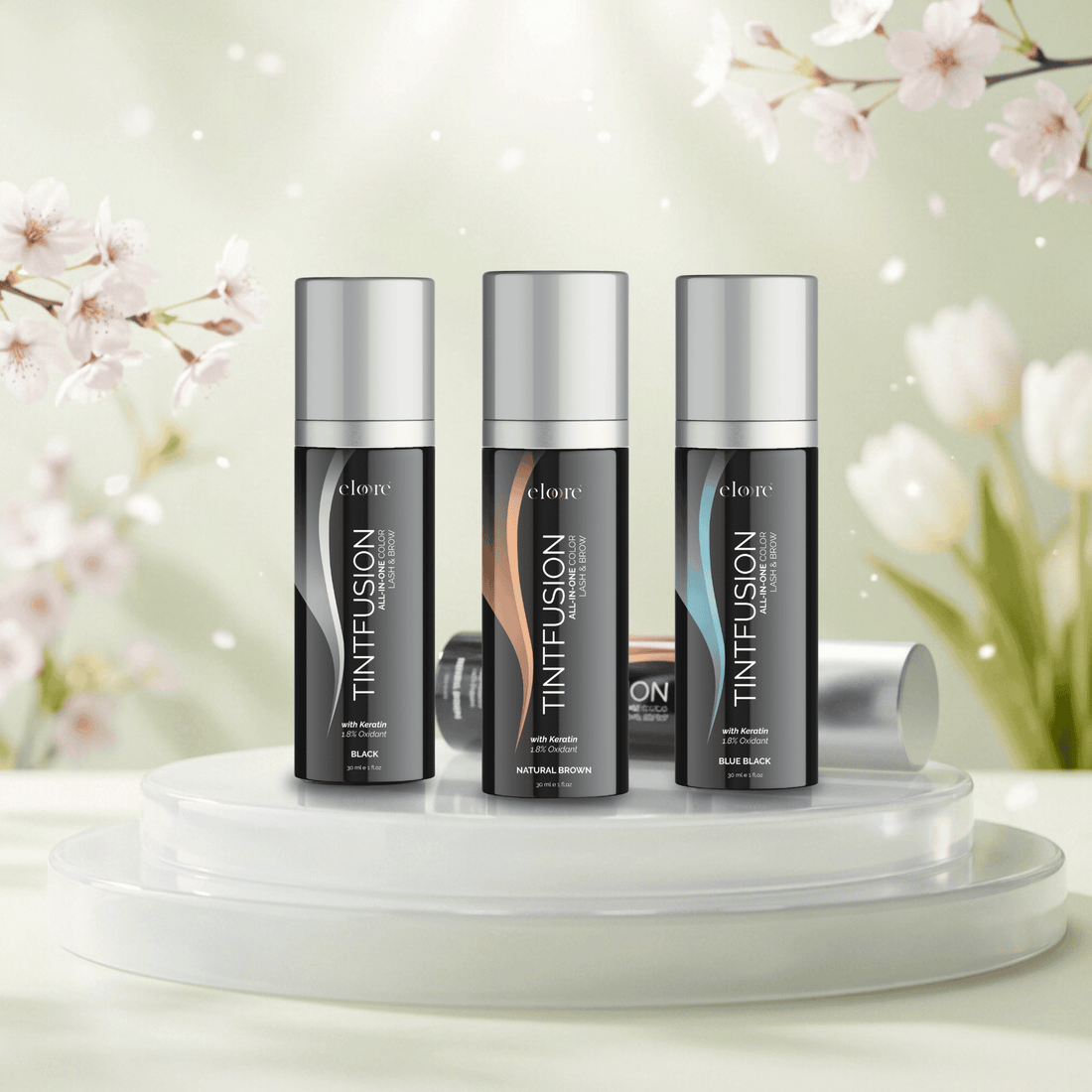 eloore Tintfusion 2-in-1 Wimpern- und Augenbrauenfarbe mit integriertem Oxidant in einer Tube