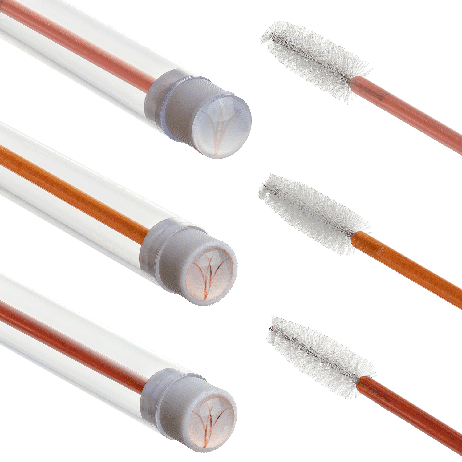 Wimpernbürstchen in Tube mit Kappe