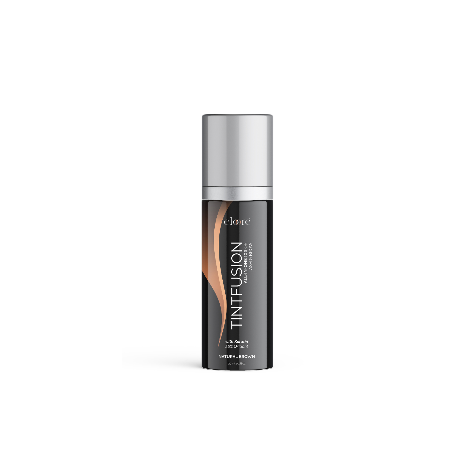Augenbrauen- & Wimpernfarbe Natural Brown– TINTFUSION All-in-One mit Keratin | eloore®