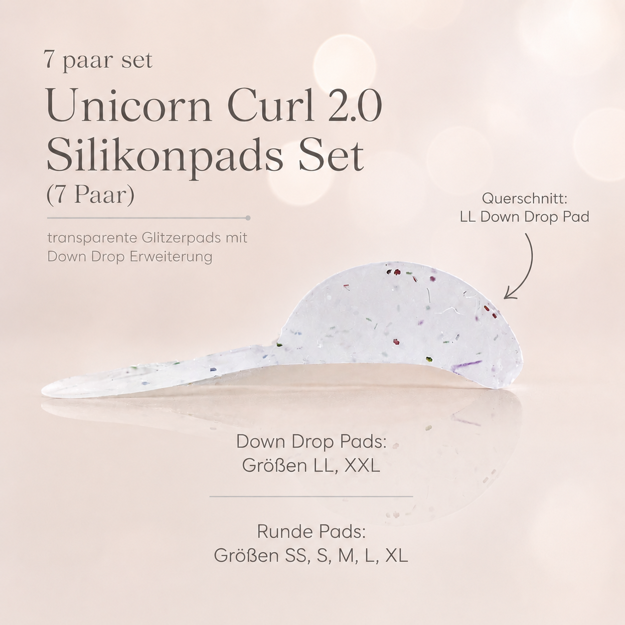 Unicorn Curl 2.0 Silikonpads Set (7 Paar)