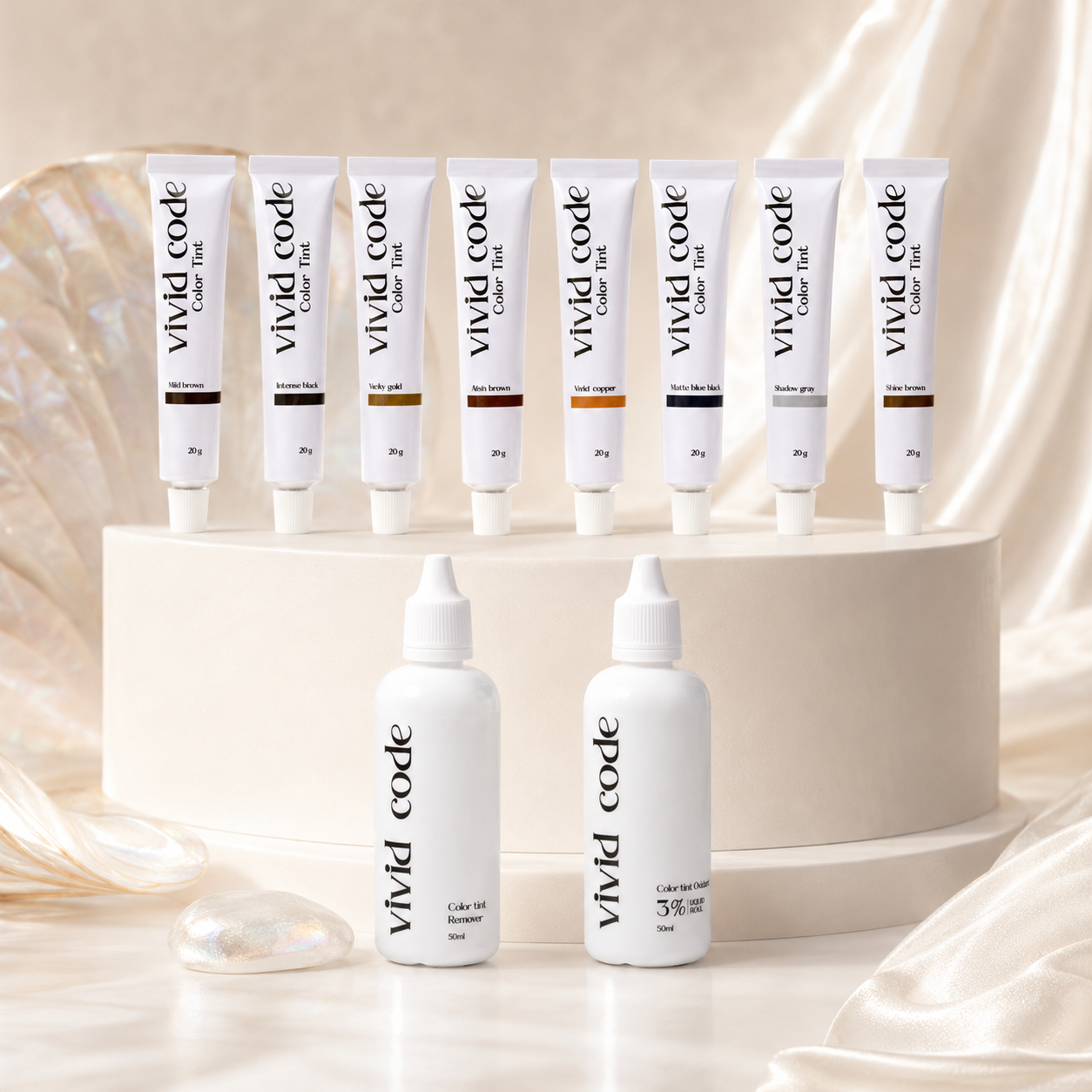 Augenbrauen- & Wimpernfarbe Set ohne PPD | Vivid Code Color Set
