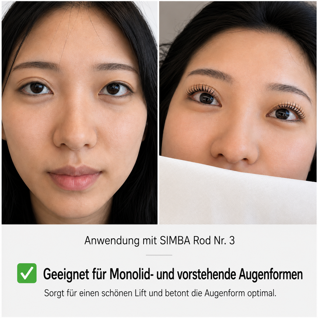 NOMARGIN SIMBA Silikonpads von LAON – Down-Drop U-Curl | 7 Paar