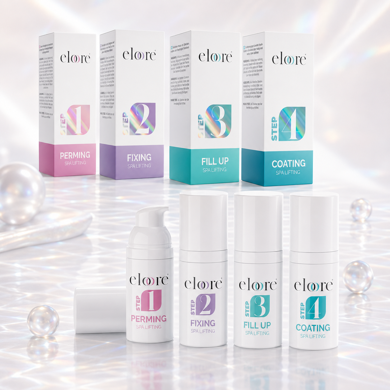 eloore® Cysteamine Lifting Set – CLASSIC – 10ml Airless System – Lash & Brow Lifting