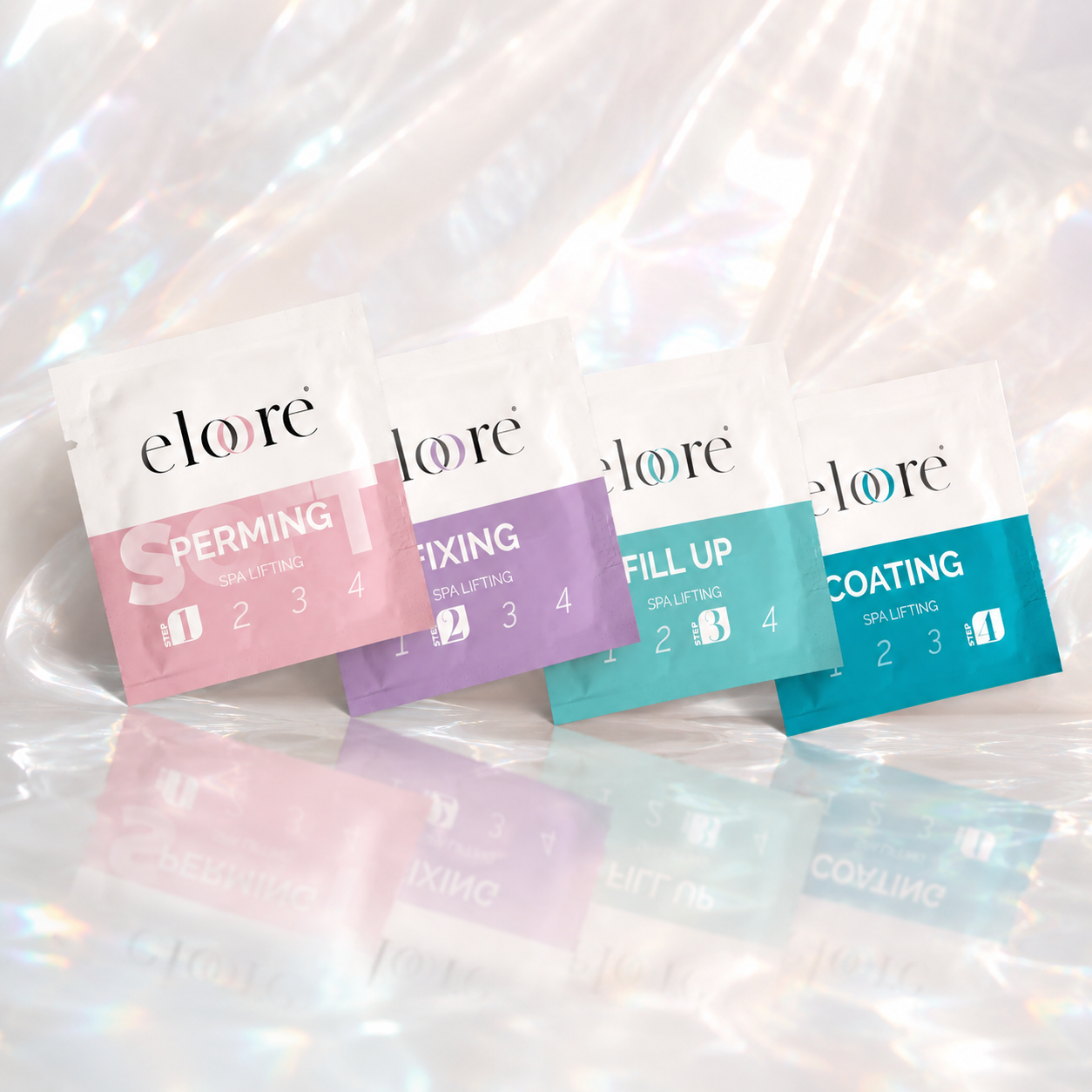 eloore® Cysteamine Lifting TESTER – SOFT – 2ml Sachets je Schritt