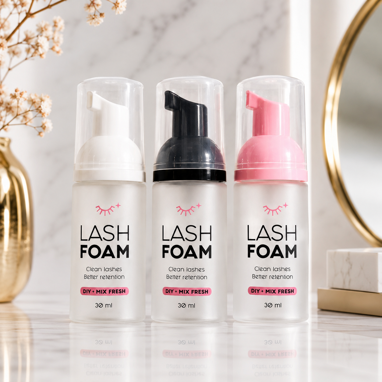 DIY Lash Foam Bottle – Leere Schaumspenderflasche 30 ml