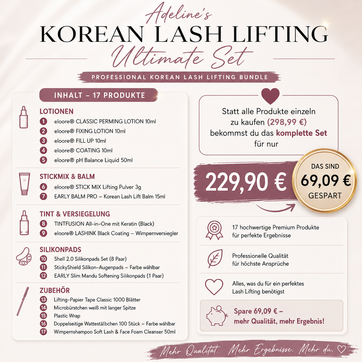 Adeline´s Korean Lash Lifting Ultimate Set