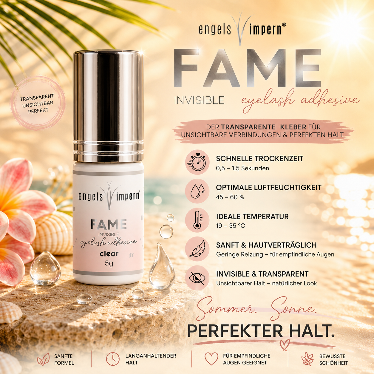 FAME INVISIBLE Wimpernkleber 5g - transparent