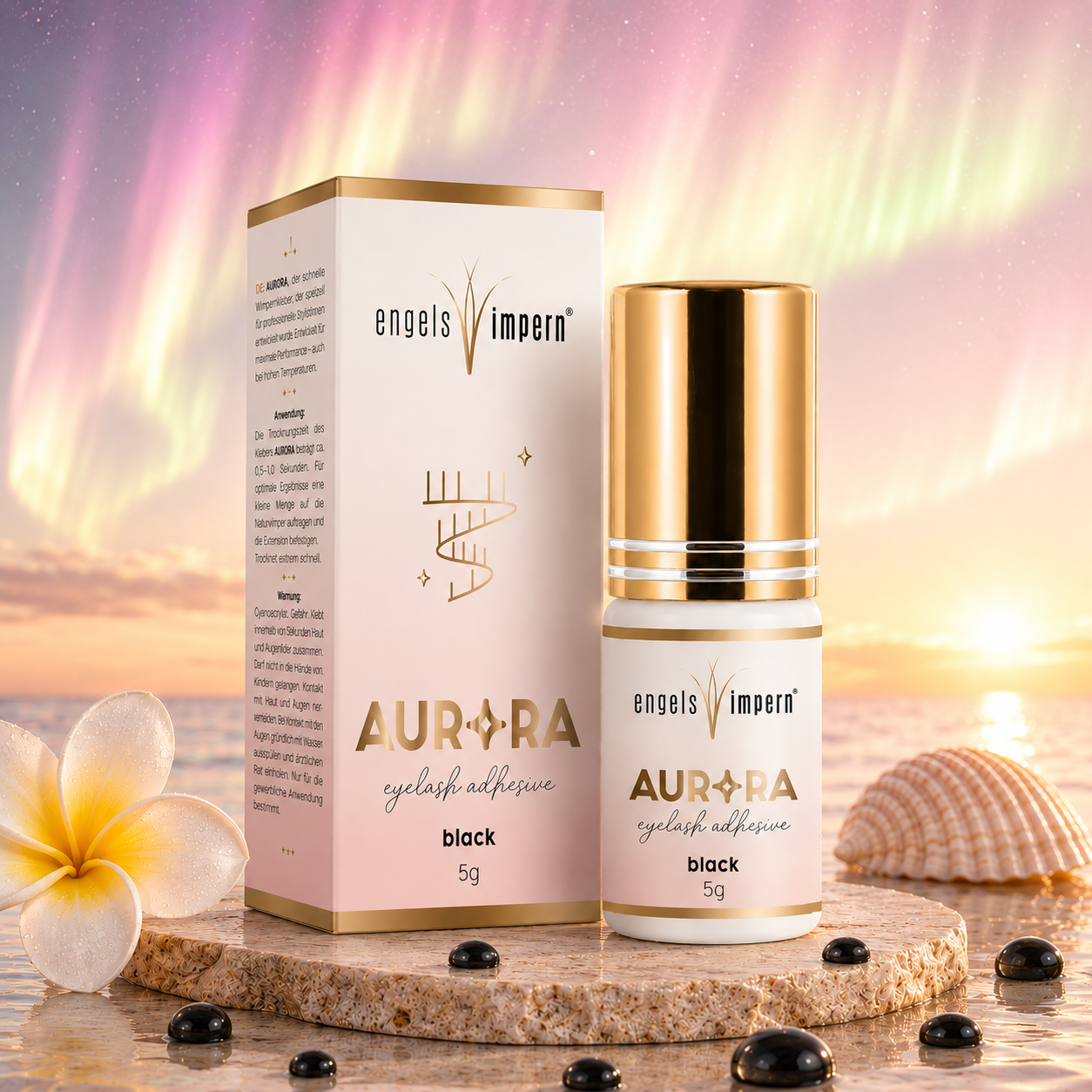 AURORA Wimpernkleber 5g- schwarz