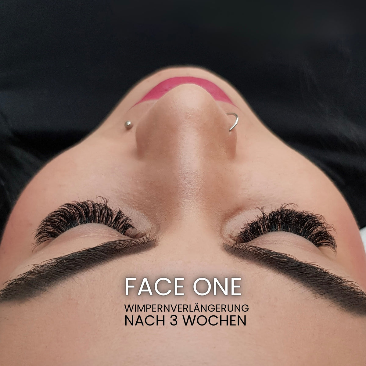 Haltbarkeit von FACE ONE Wimpernkleber – Wimpernverlängerung nach 3 Wochen