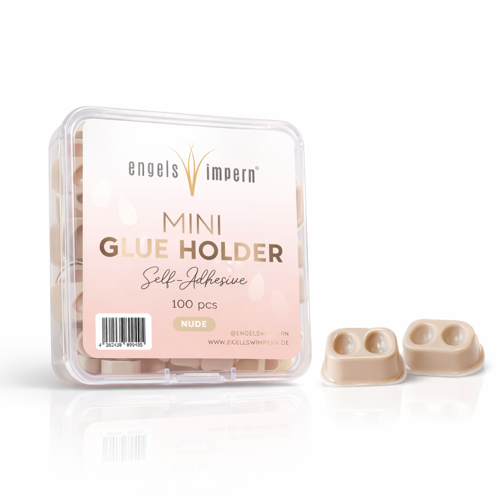 Glue Holder „2er-Tropfenfach“ – selbstklebende Kleberpaletten (100 Stück, Nude)