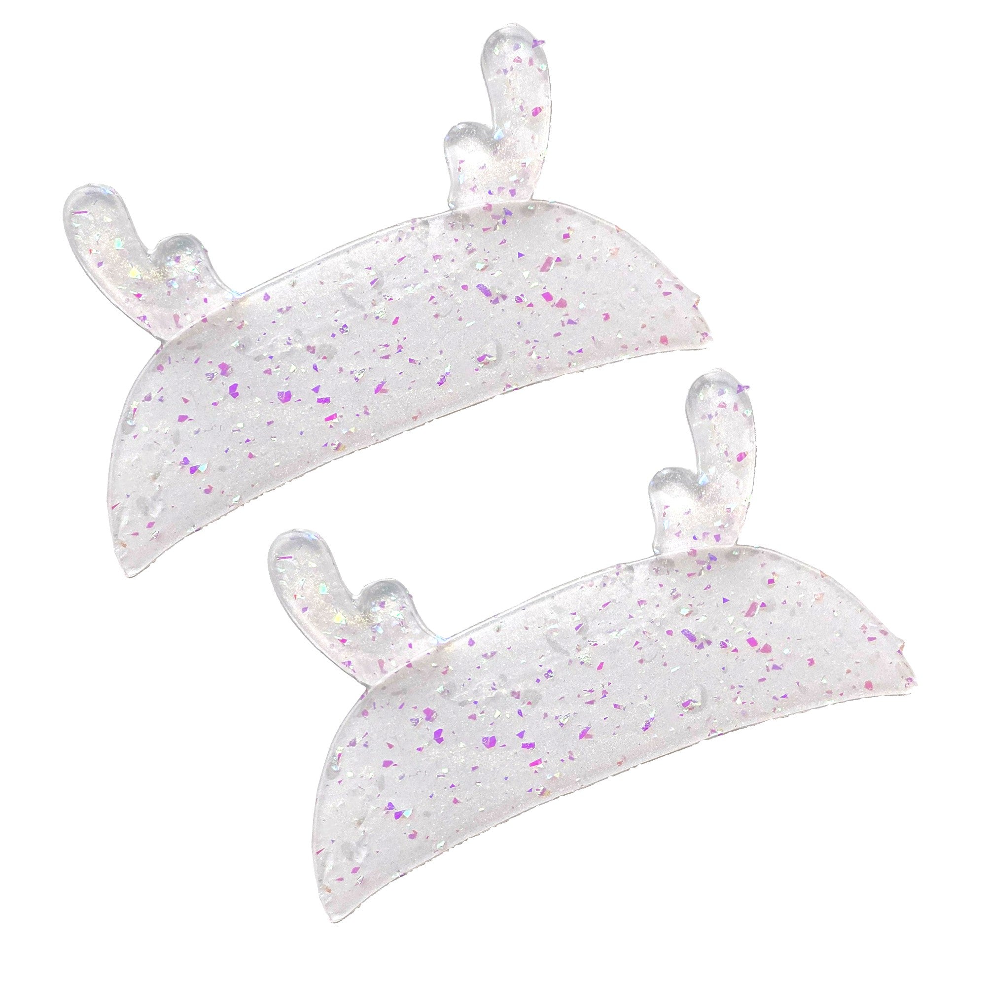 Korean Deer ultradünne Silikonpads transparent mit Glitzer – selbstklebende Pads für Korean Lash Lifting
