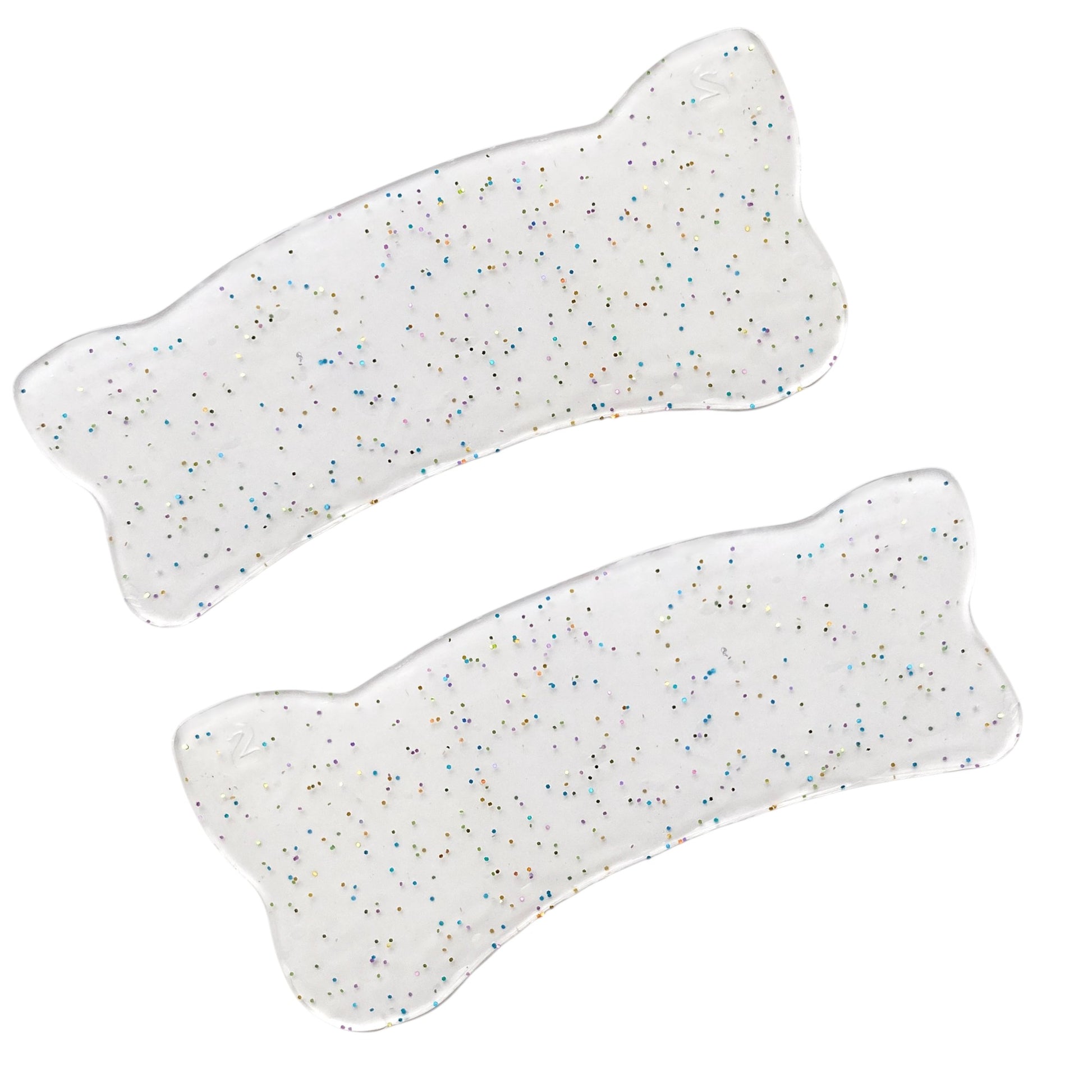 Korean Puppy ultradünne Silikonpads transparent mit Glitzer – selbstklebende Pads für Korean Lash Lifting