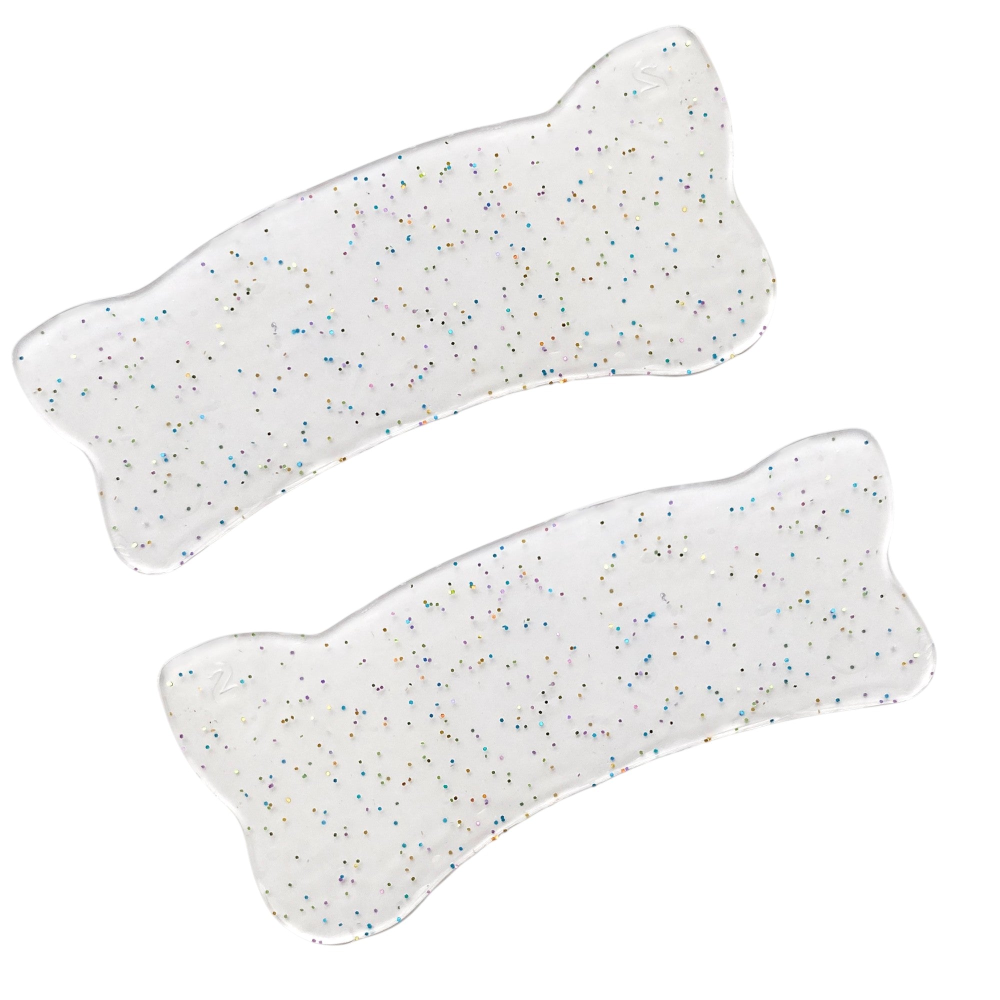 Korean Puppy ultradünne Silikonpads transparent mit Glitzer – selbstklebende Pads für Korean Lash Lifting