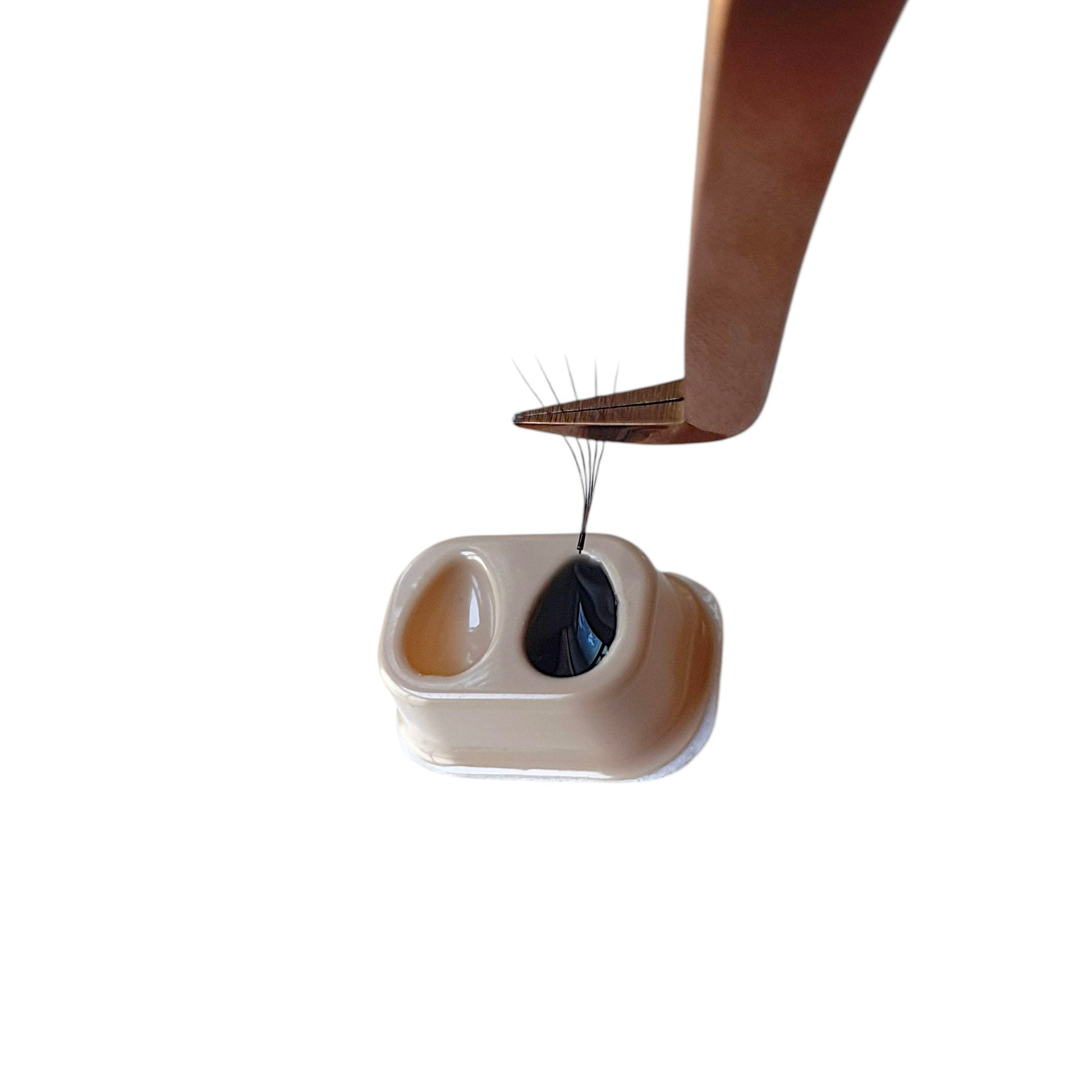 Glue Holder „2er-Tropfenfach“ – selbstklebende Kleberpaletten (100 Stück, Nude)