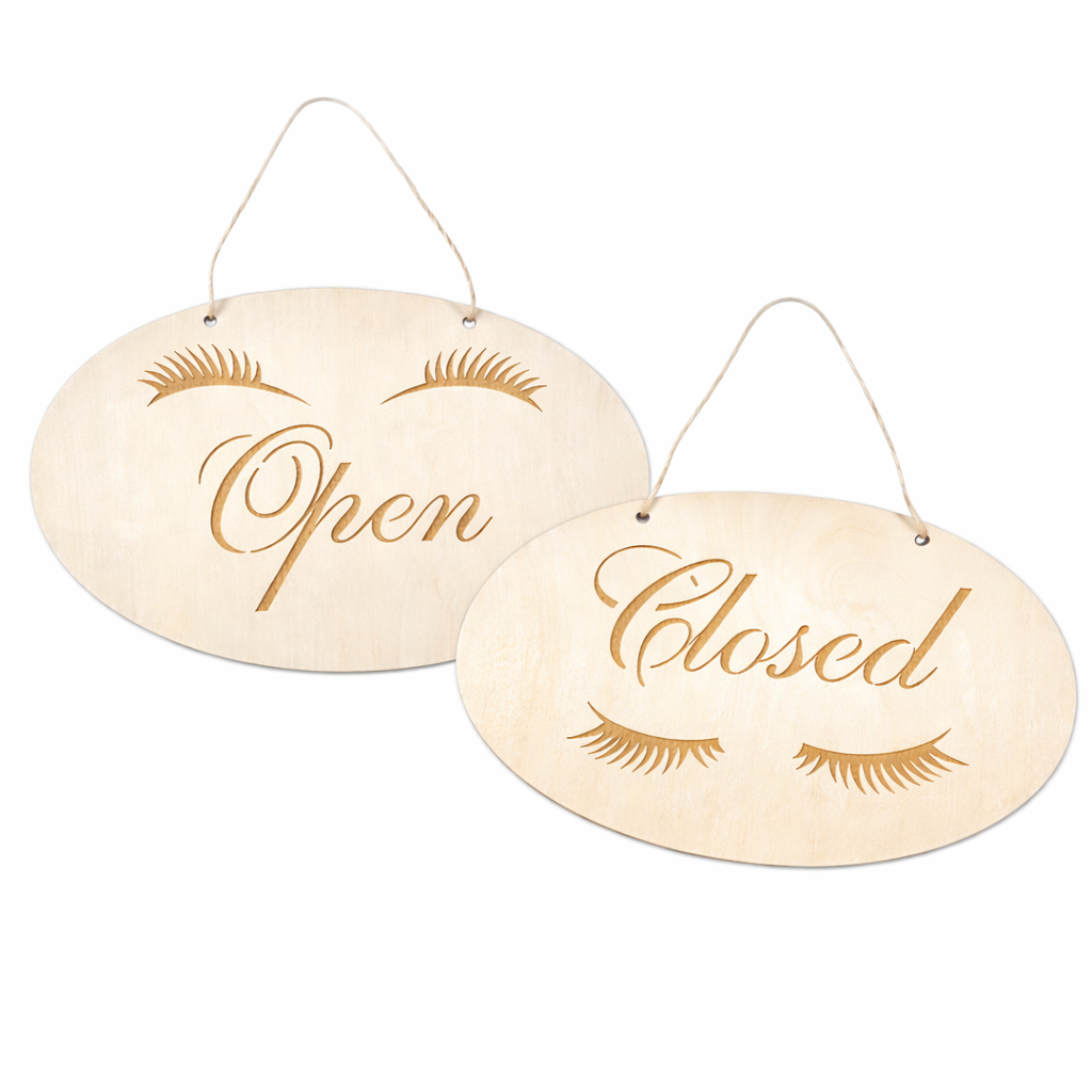 Open- Closed Schild Lashes