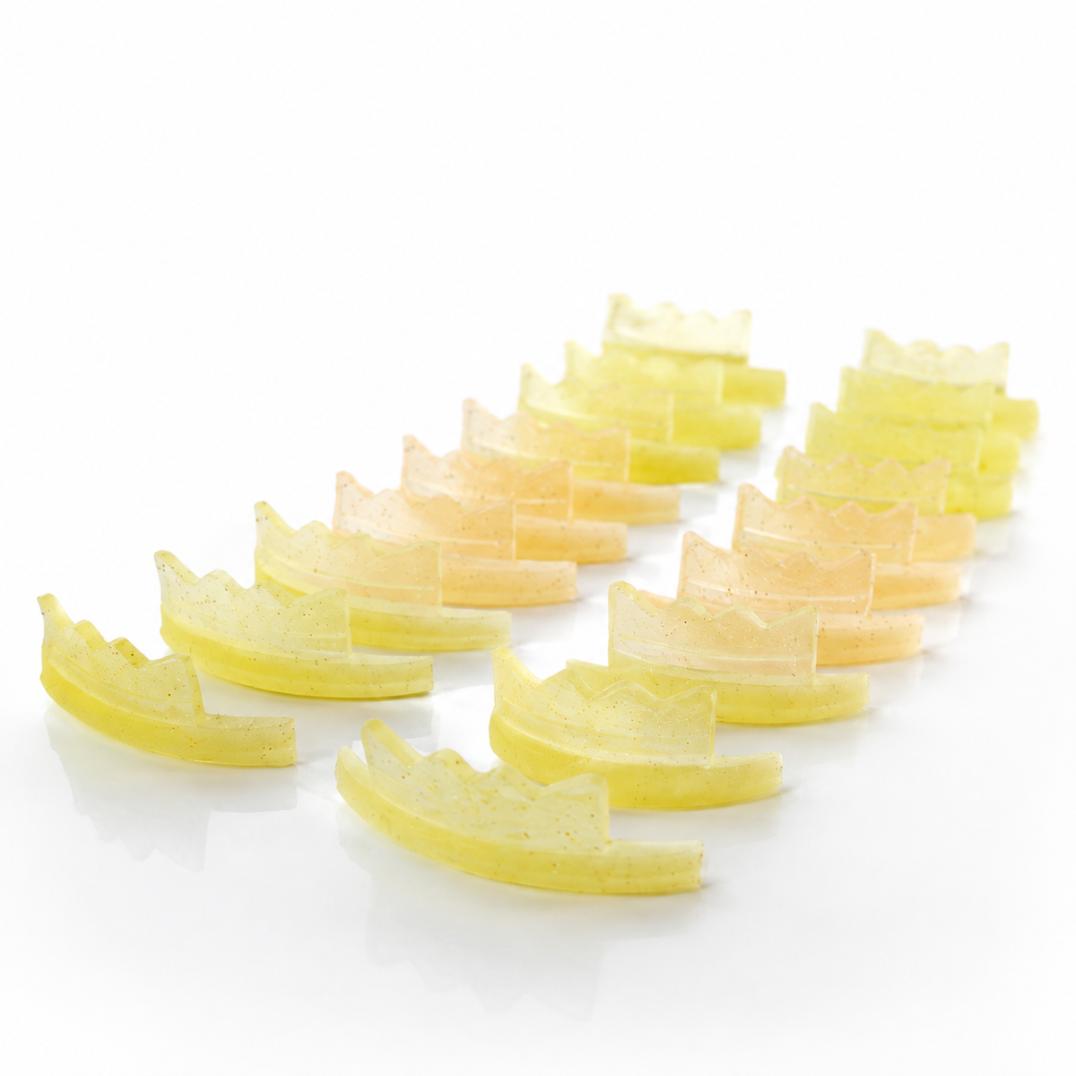 Queen LC Down-Drop Silikonpads in Goldgelb in verschiedenen Größen für Wimpernlifting