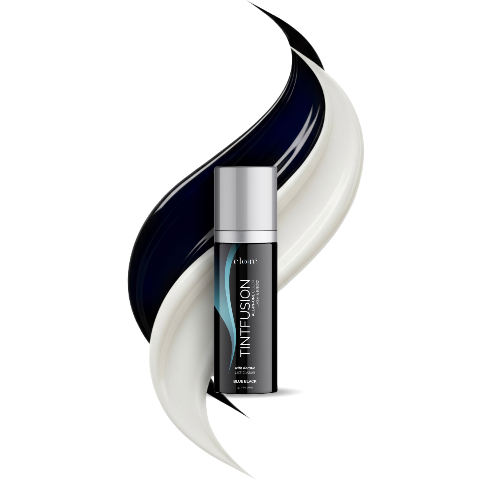 Augenbrauen- & Wimpernfarbe Blue Black – TINTFUSION All-in-One mit Keratin | eloore®