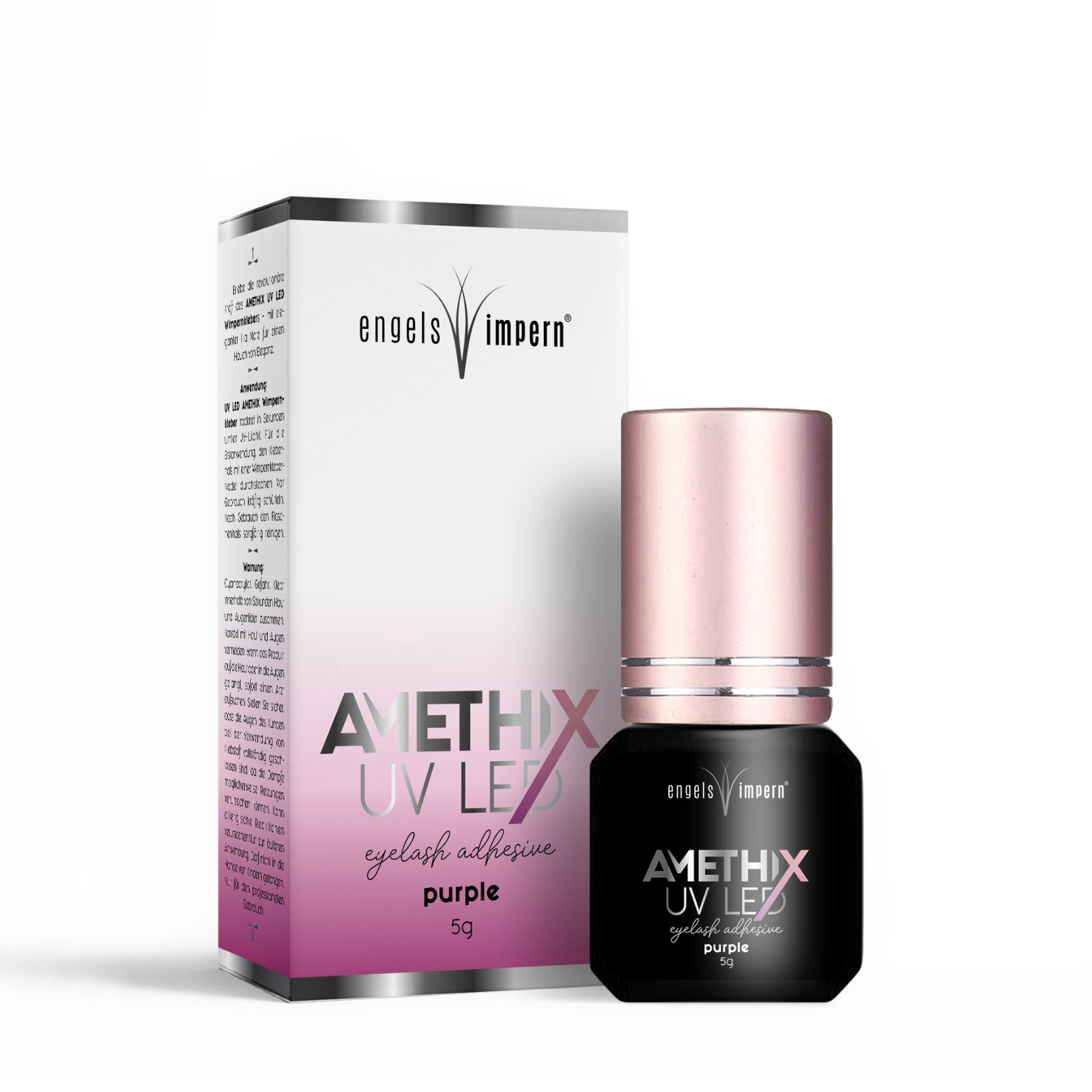 AMETHIX UV LED Wimpernkleber 5 g – lila – 1 Sek (TPO-frei)