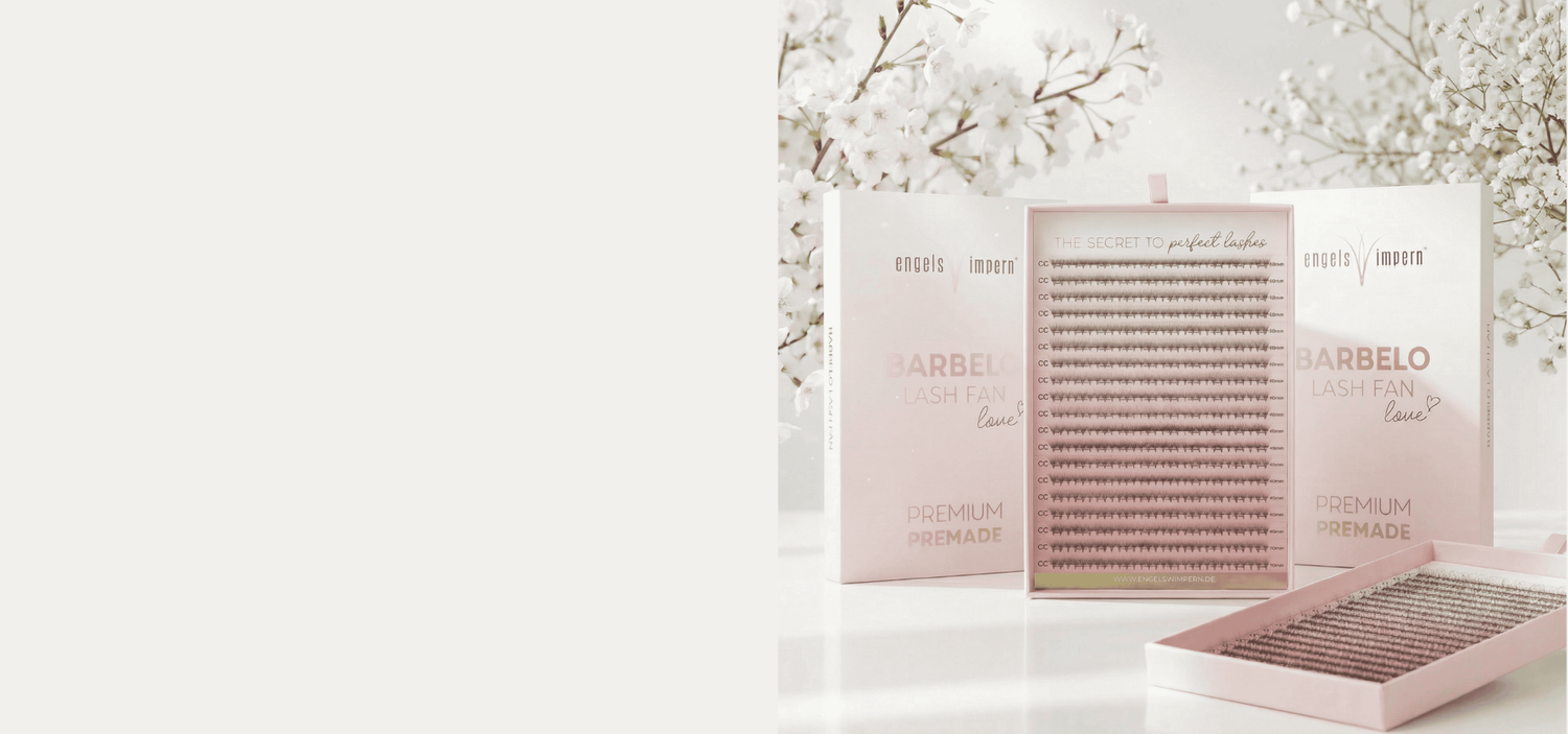 BARBELO Fertigfächer Premade Lash Fans von EngelsWimpern für Volumen Wimpernverlängerung im Wimpernstudio