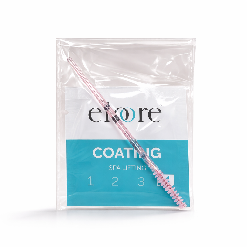 eloore COATING Pflegeset – Lash & Brow Lifting Pflege Sachet mit Bürste