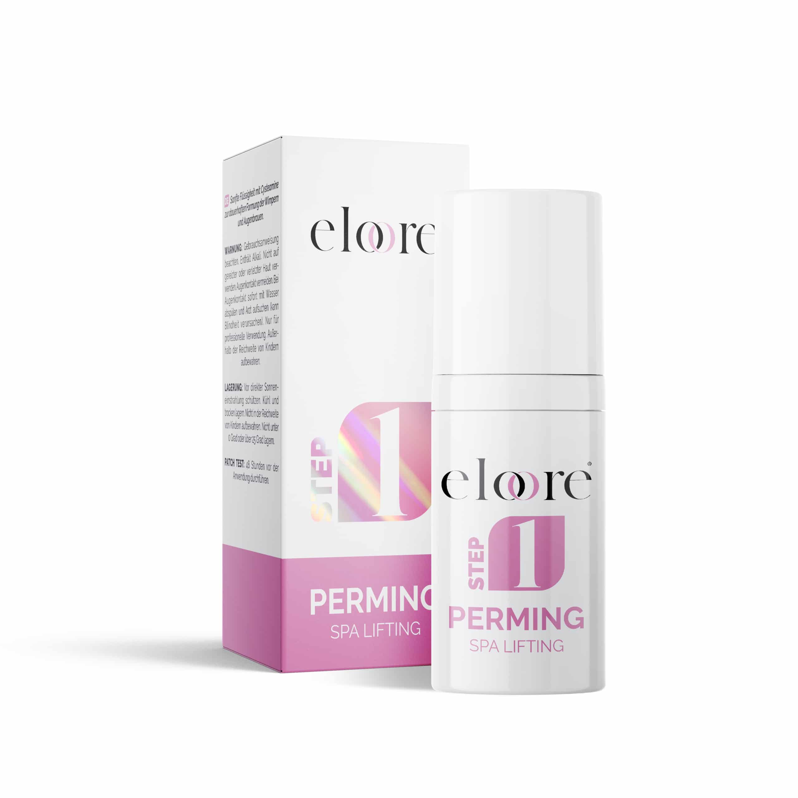Elore Cysteamine Basierte 10ml Perming Lash & Brow Lifting Lotion Wimpern- und Augenbrauenlifting-Lotion mit Cysteamine Elore Perming Lotion in weiß-rosa Design