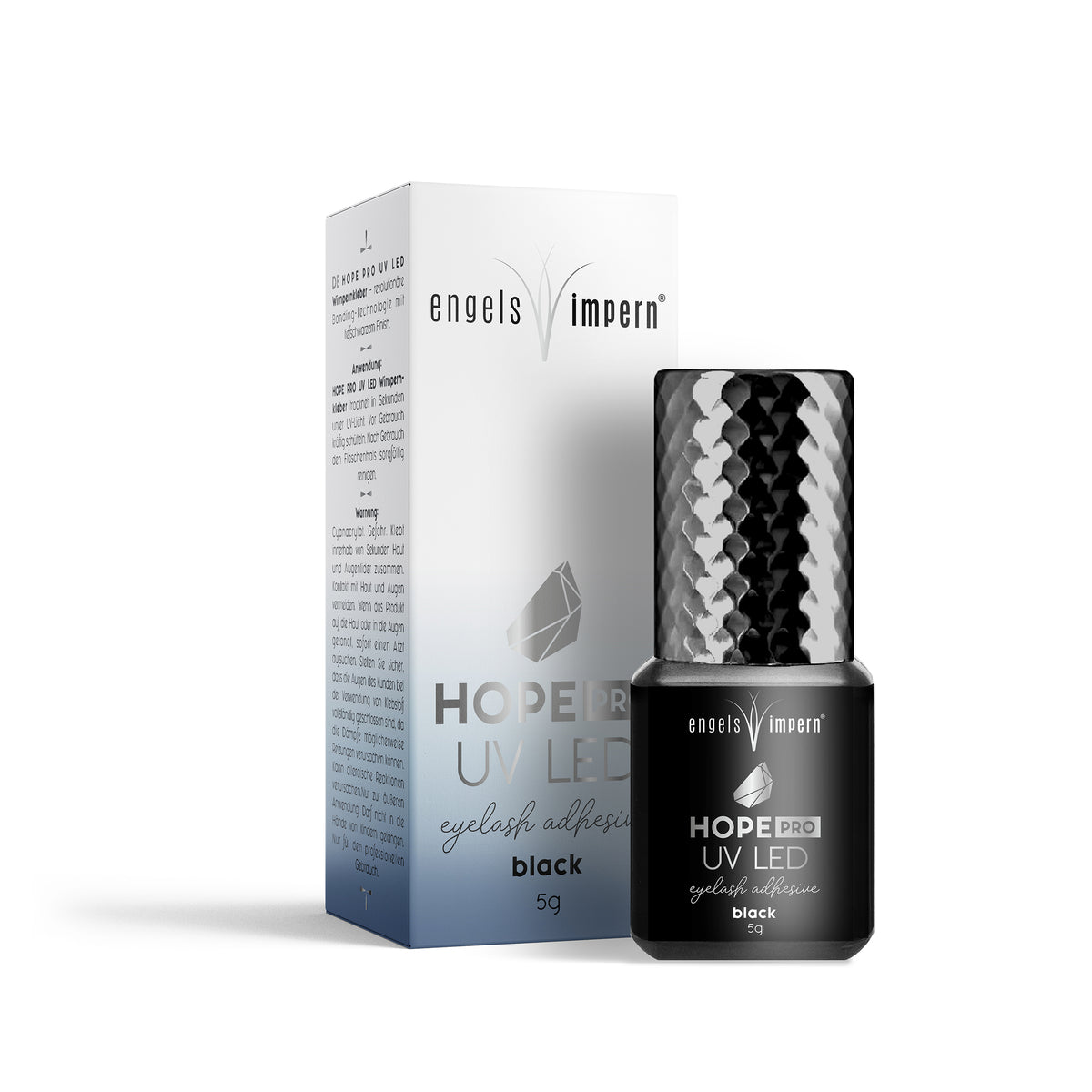 HOPE PRO UV Wimpernkleber 5 g schwarz mit Verpackung