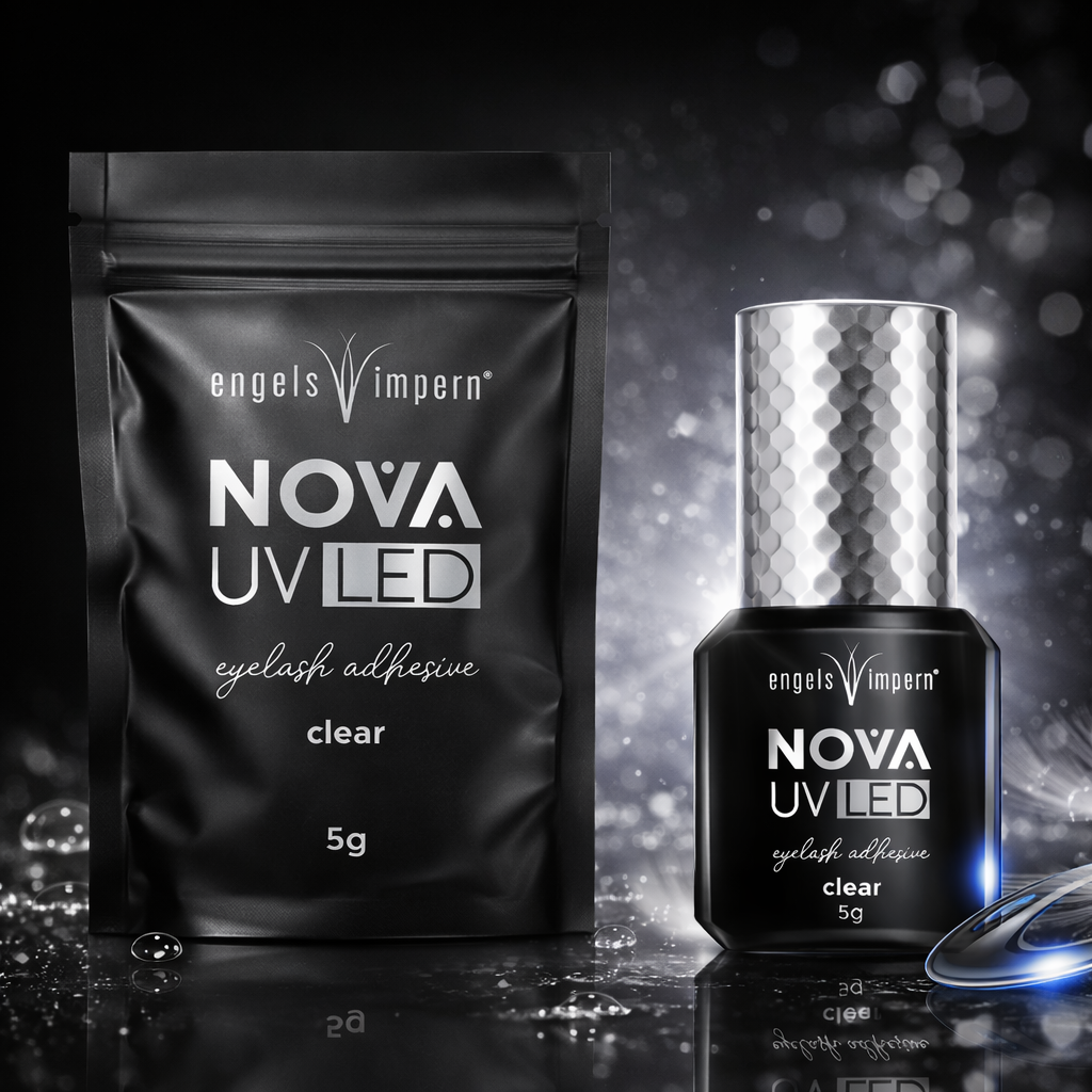 NOVA transparenter UV LED Wimpernkleber mit ca. 0,3 Sekunden Aushärtung