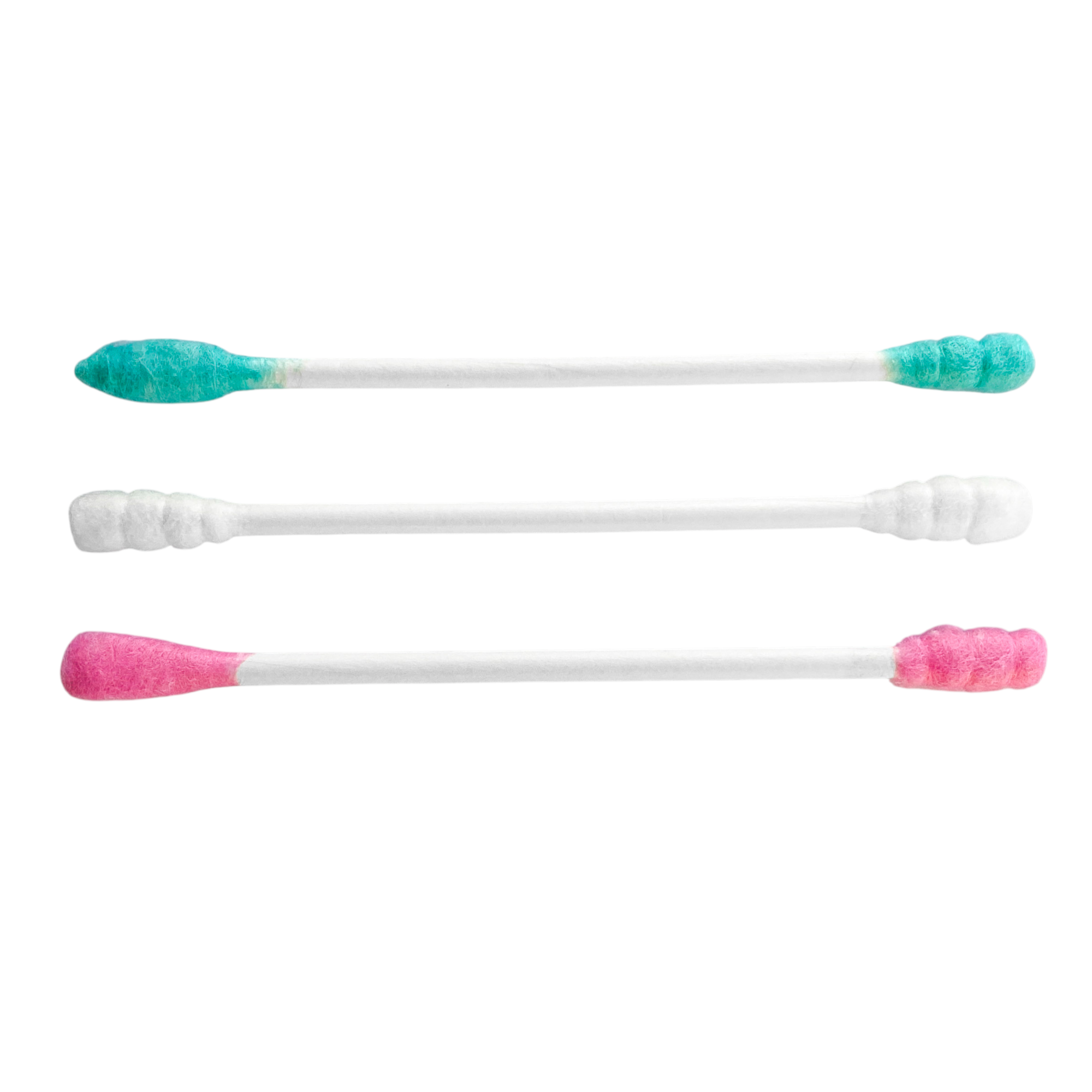 Doppelseitige Wattestäbchen mit Papierstiel – 100 Stück