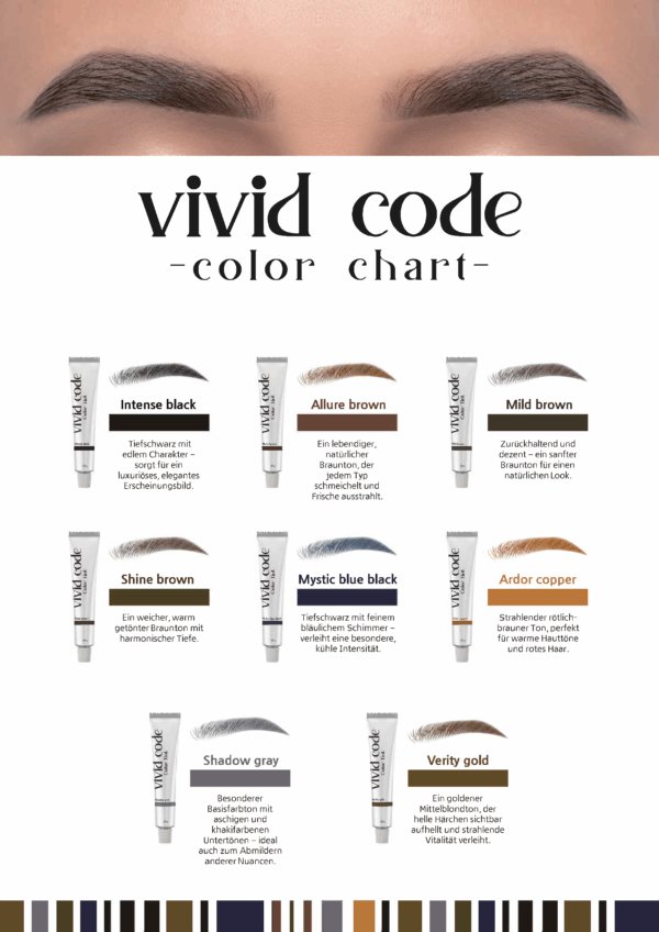 Vivid Code Augenbrauen- und Wimpernfarbe – 20 g – Bild 2