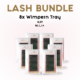 Lash Bundle mit 8 Wimperntrays in den Schwüngen M, L, L+ und Stärke 0,07, ideal für Foxy-, Eyeliner- und Cat-Styling-Effekte.