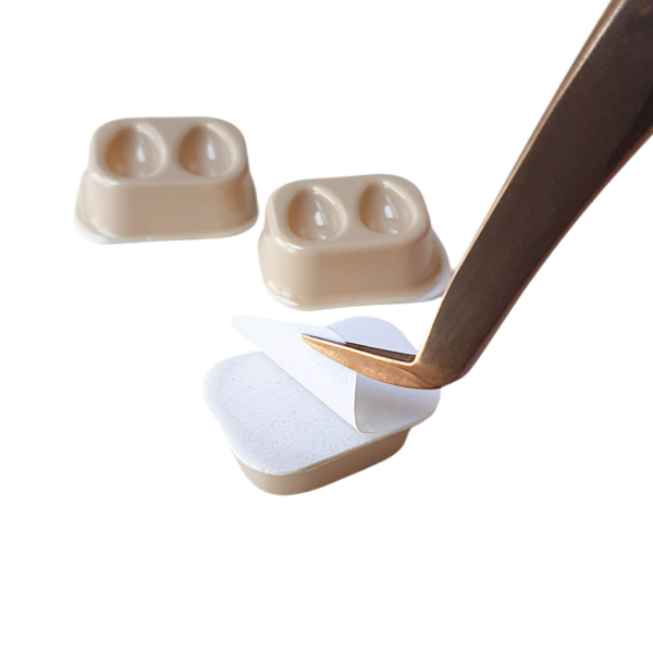 Glue Holder „2er-Tropfenfach“ – selbstklebende Kleberpaletten (100 Stück, Nude) – Bild 4