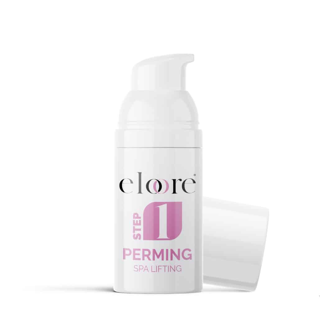 Flasche mit 10ml eloore Cysteamine Perming Lotion für Wimpern und Augenbrauen